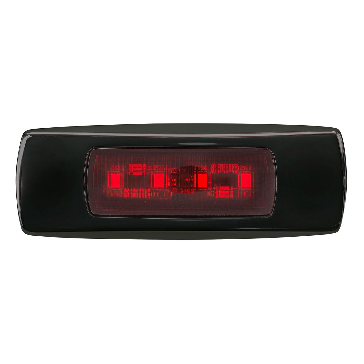 Narva 9-33 Volt Surface Mount LED rear end outline marker lamp(red) with Black cover and 0.5m cable 96832B