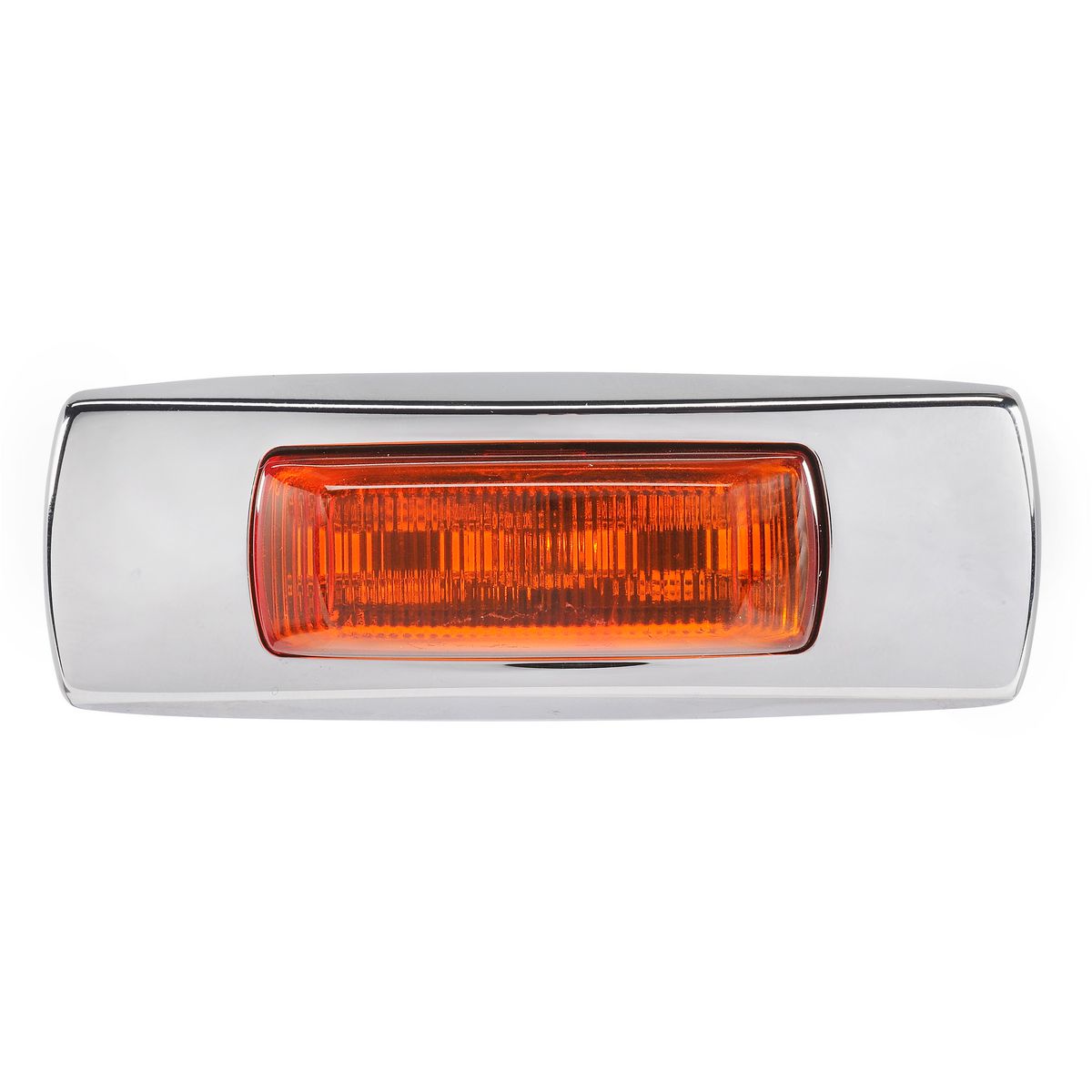 Narva 9-33 Volt Surface Mount LED Side directional indicator(amber) with Chrome cover and 0.5m cable 96842