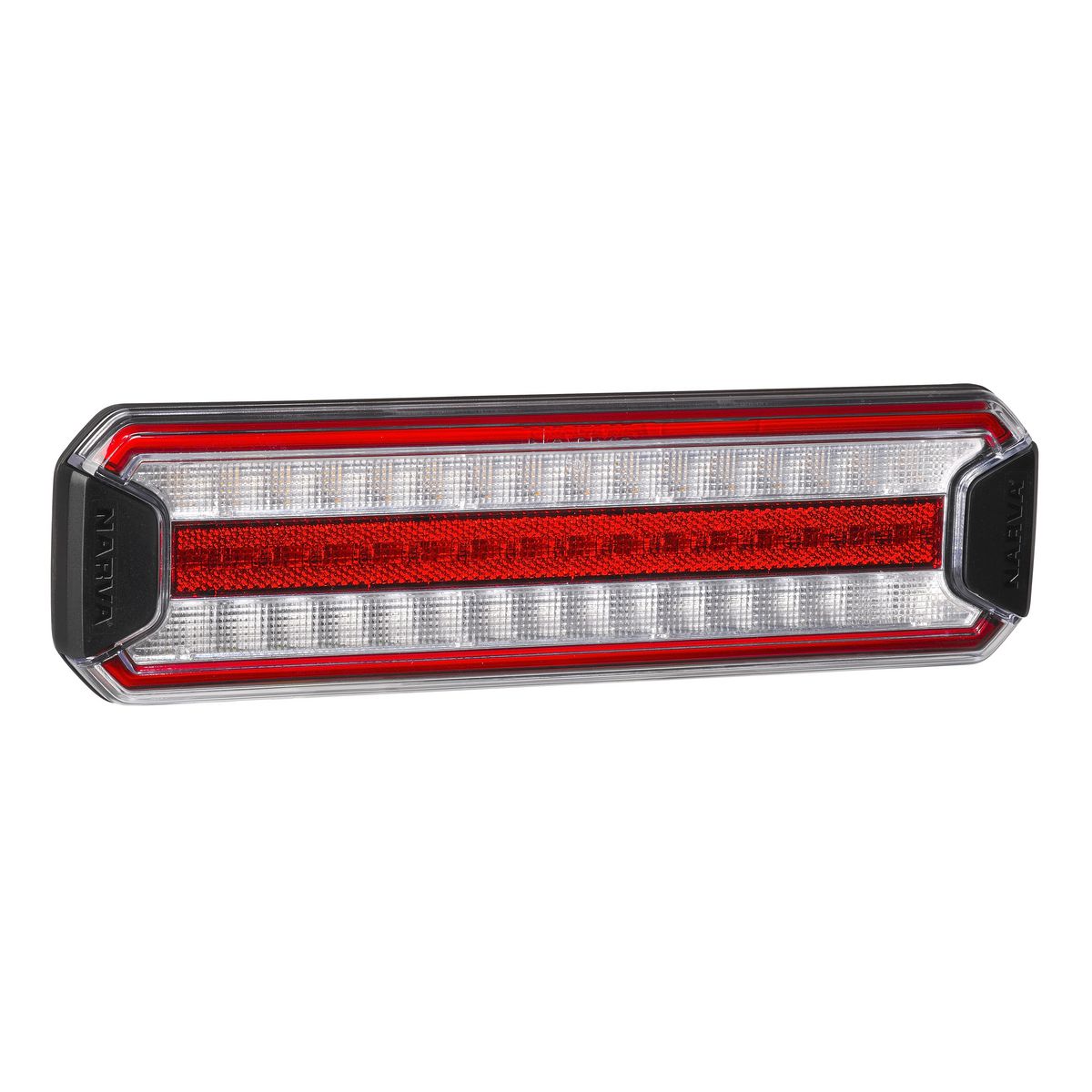 Narva 9-33 Volt LED Rear Stop/Tail, direcion indicator and reverse lamp with in built retro reflector and 0.5m hard wired cable - Bulk pack 4 97310/4