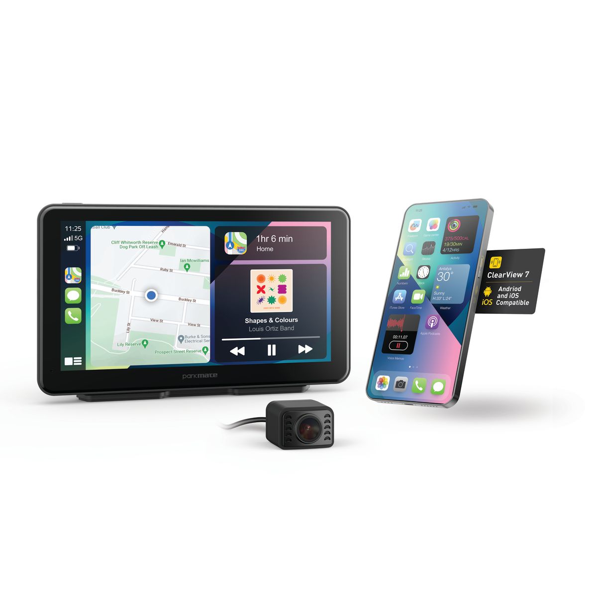 Parkmate 7.0In Wireless Smart Monitor With Dual Channel Dvr PM-72W