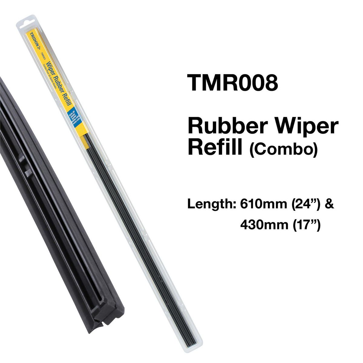 Tridon Wiper Rubber Combo 24In & 16In TMR008