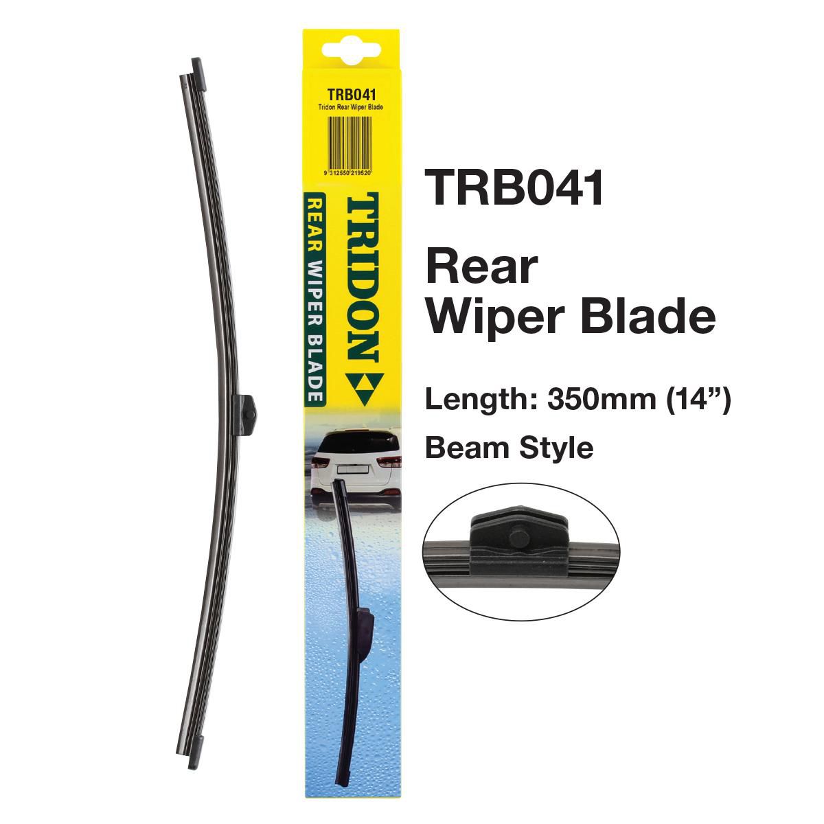 Tridon Hook Style Beam Blade Rear Wiper 350mm (14In) TRB041