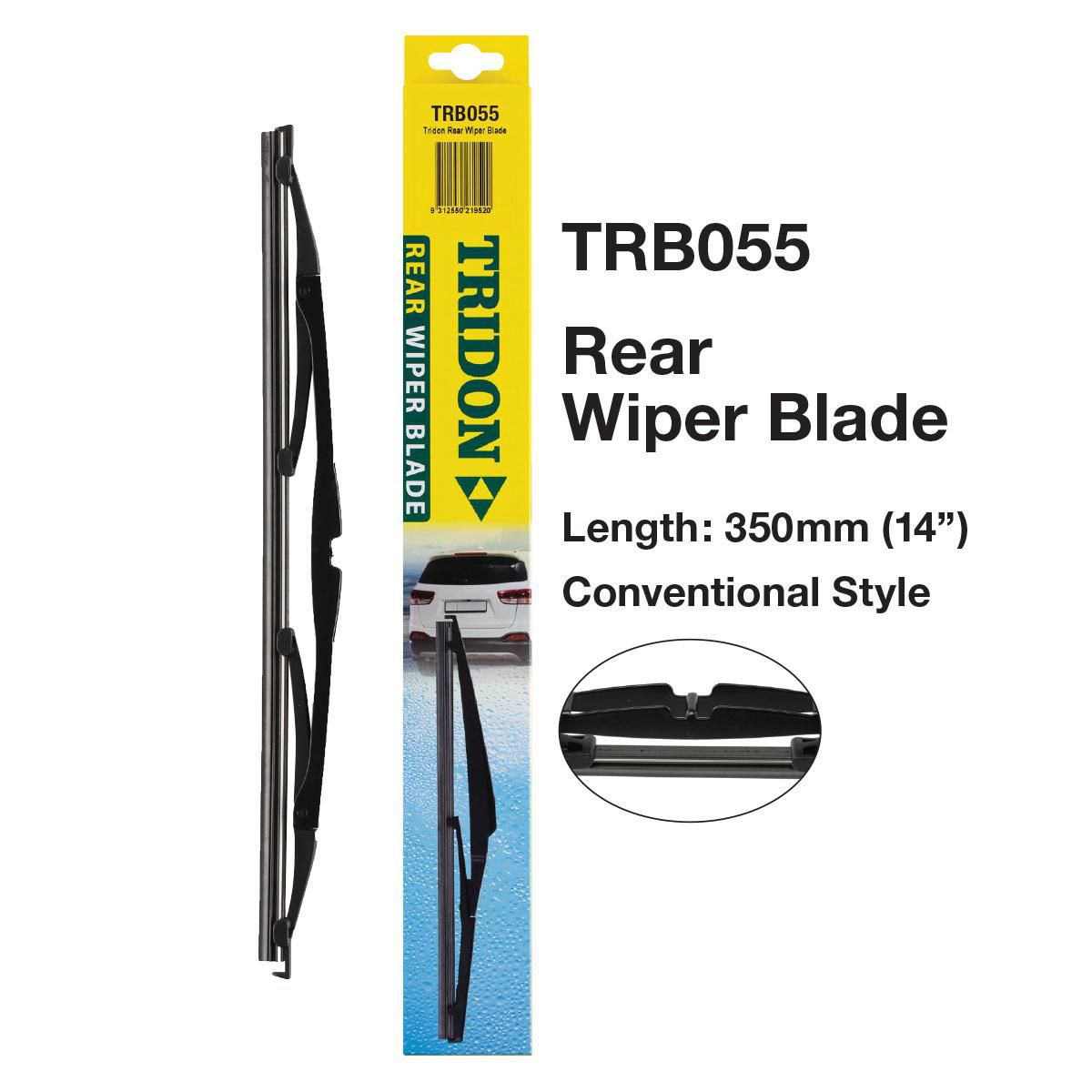 Tridon Hook Style Conventional Rear Wiper Blade 350mm (14In) TRB055