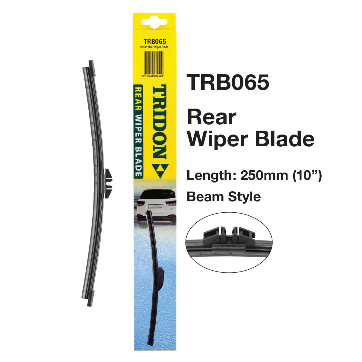 Tridon Hook Style Beam Blade Rear Wiper 260mm (10In) TRB065