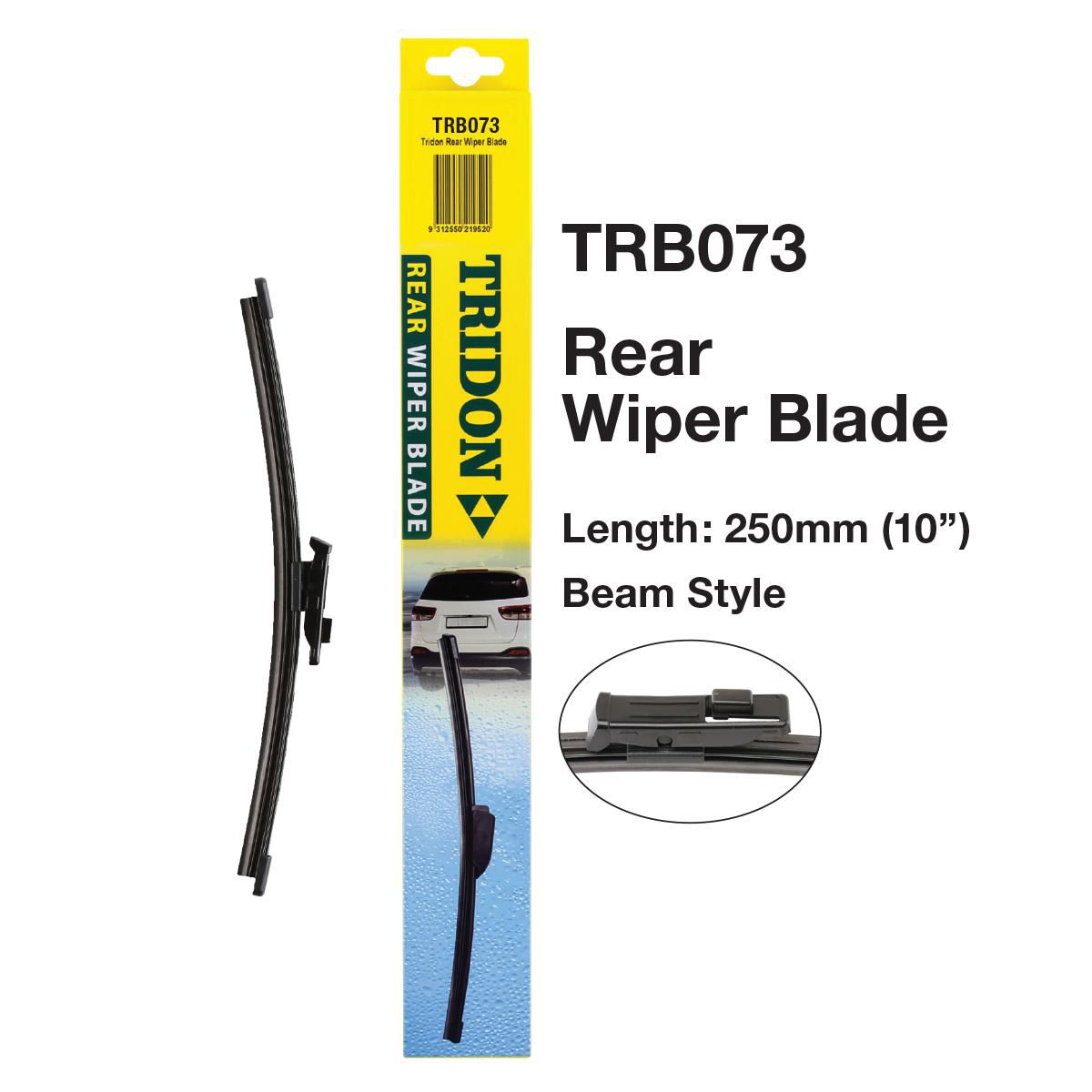 Tridon Hook Style Beam Blade Rear Wiper 250mm (10In) TRB073