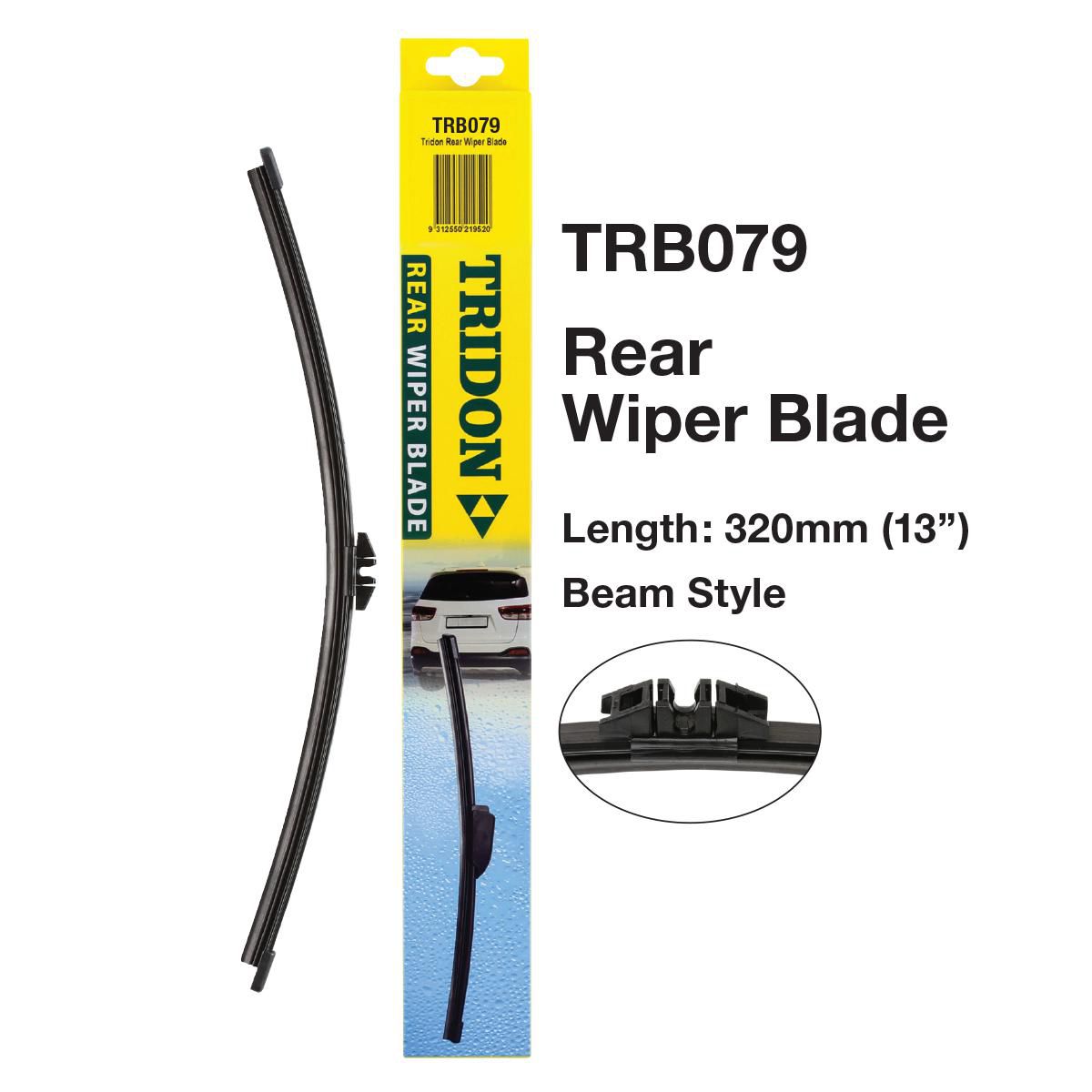 Tridon Hook Style Beam Blade Rear Wiper 320mm (13In) TRB079