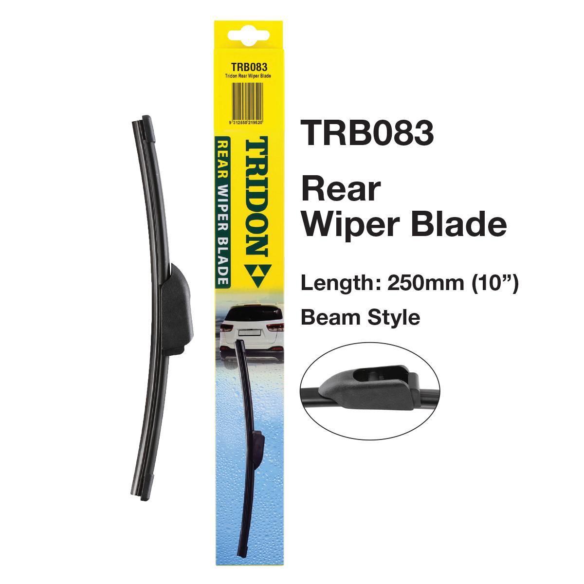 Tridon Hook Style Beam Blade Rear Wiper 250mm (10In) TRB083