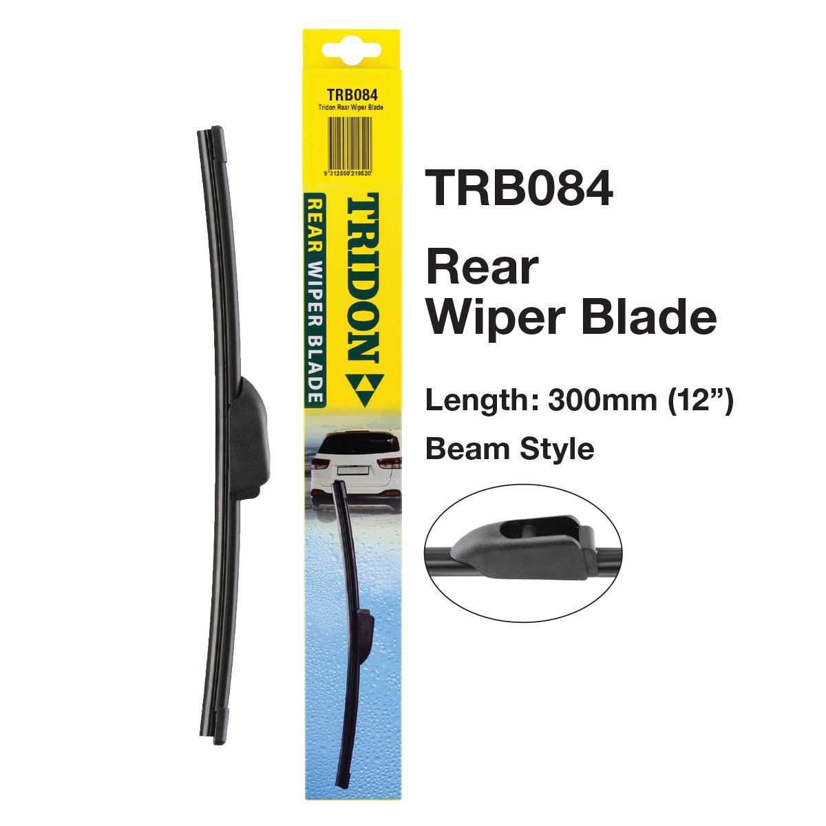 Tridon Hook Style Beam Blade Rear Wiper 300mm (12In) TRB084