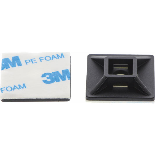 OEX Black Cable Tie Mounts 28X28mm - 25 Pc ACX1322-25