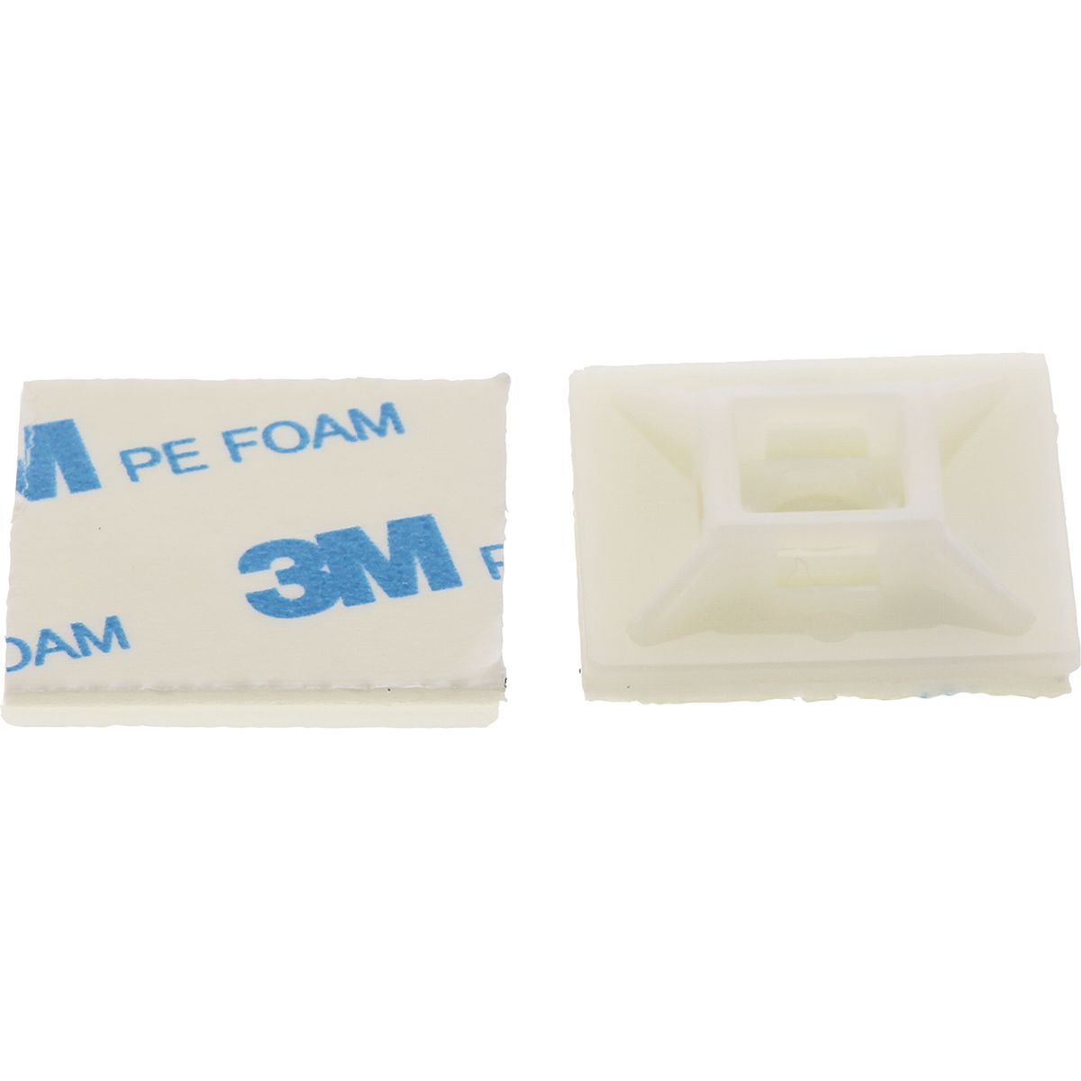 OEX White Cable Tie Mounts 28X28mm - 100 Pc ACX1322W-100