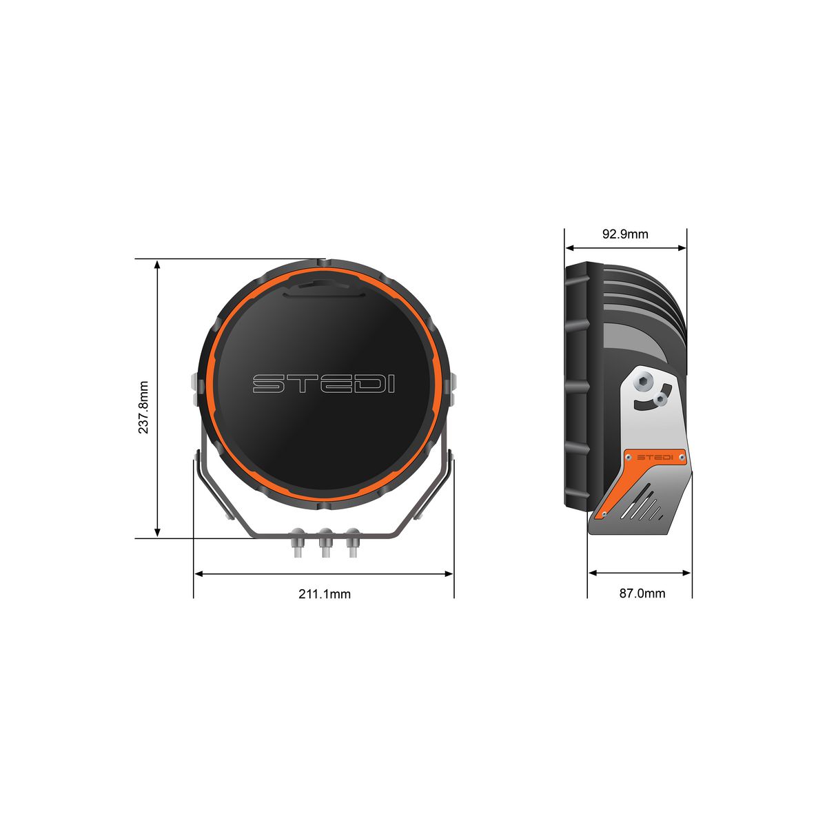 STEDI Type X Sport Plus 8.5 Black ST-01-SRT-801