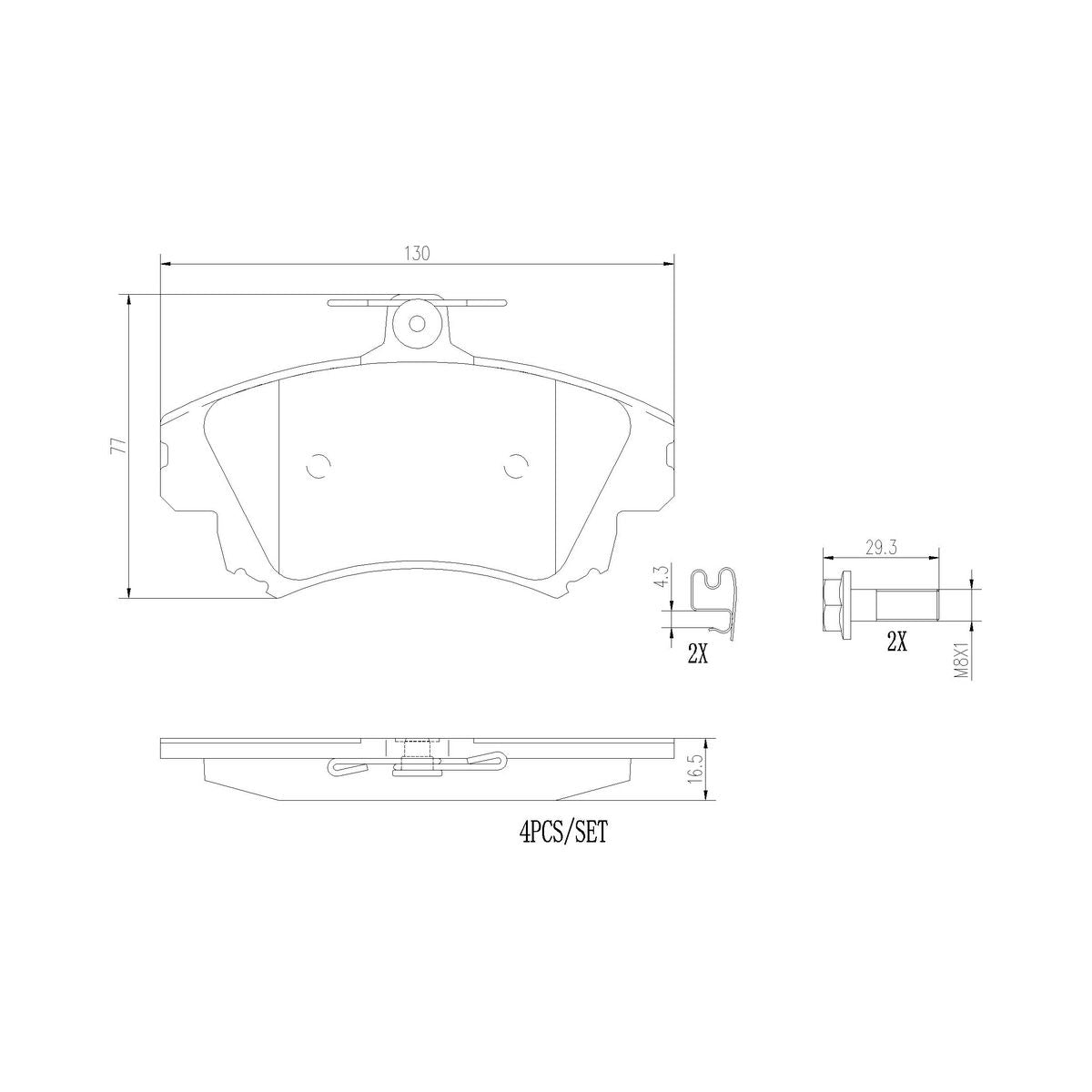Brembo Brake Pad P54036N