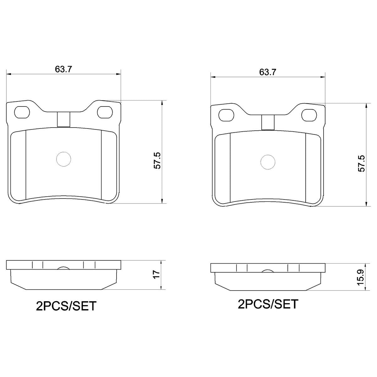 Brembo Brake Pad P61058N