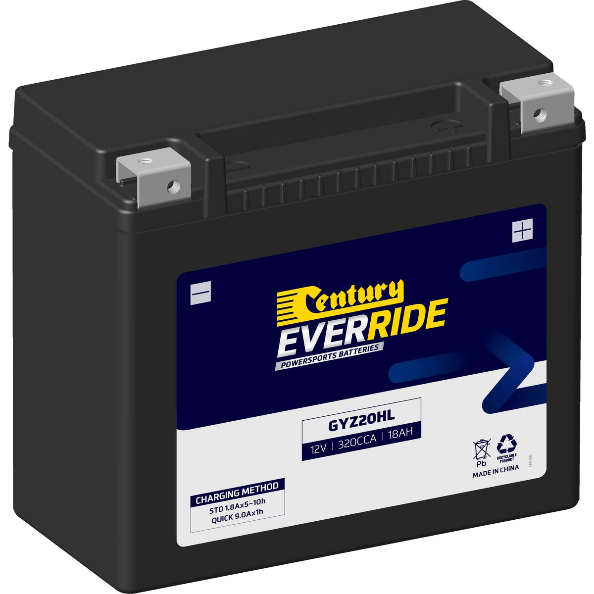 Century Everride Battery GYZ20HL
