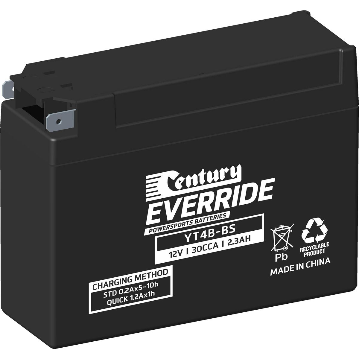Century Everride Battery YT4B-BS