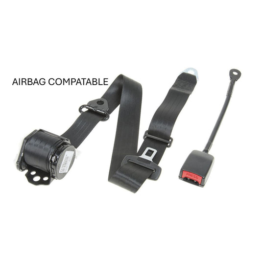 APV Seat Belt 90/90 Vertically Mounted In Pillar 350mm Stalk Driver Side PE4550-SA