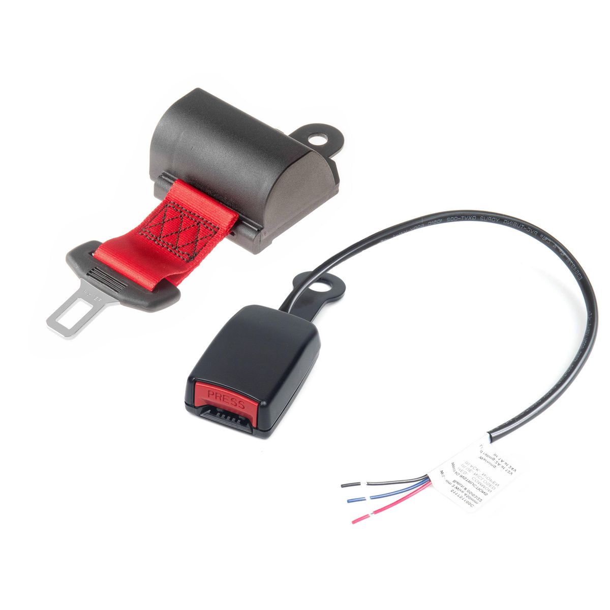 APV Seat Belt 2 Inch ALR Lap 115mm Stem, Red KIE8406R