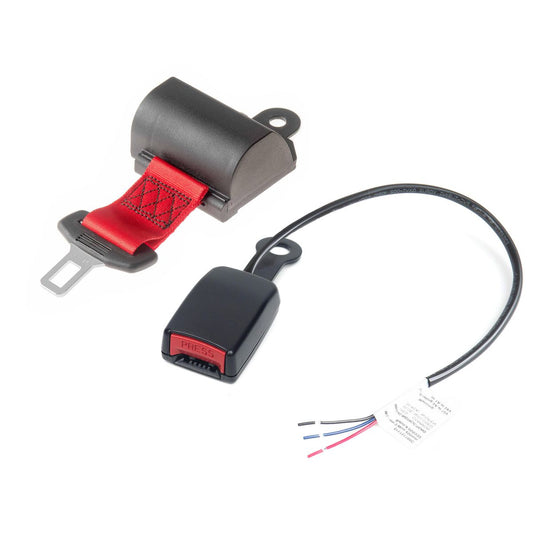 APV Seat Belt 2 Inch ALR Lap 115mm Stem, Red KIE8406R