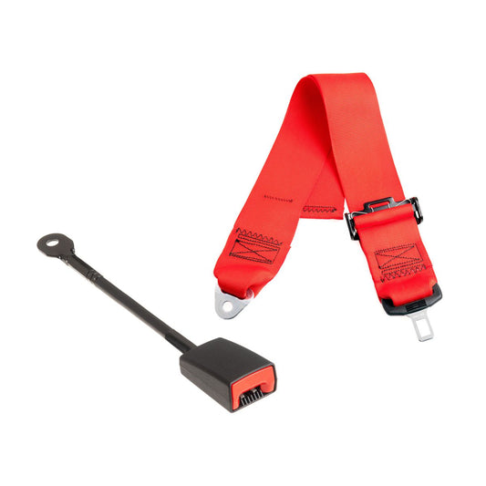 APV Seat Belt 3 Inch Static Lap 300mm Stalk, Red KI5374R