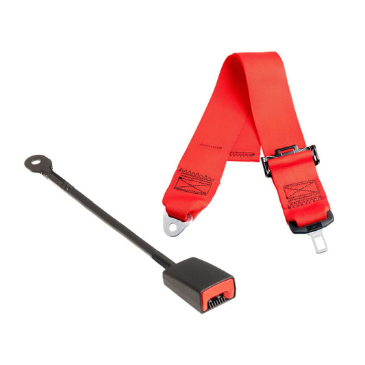 APV Seat Belt 3 Inch Static Lap 400mm Stalk, Red KI5375R