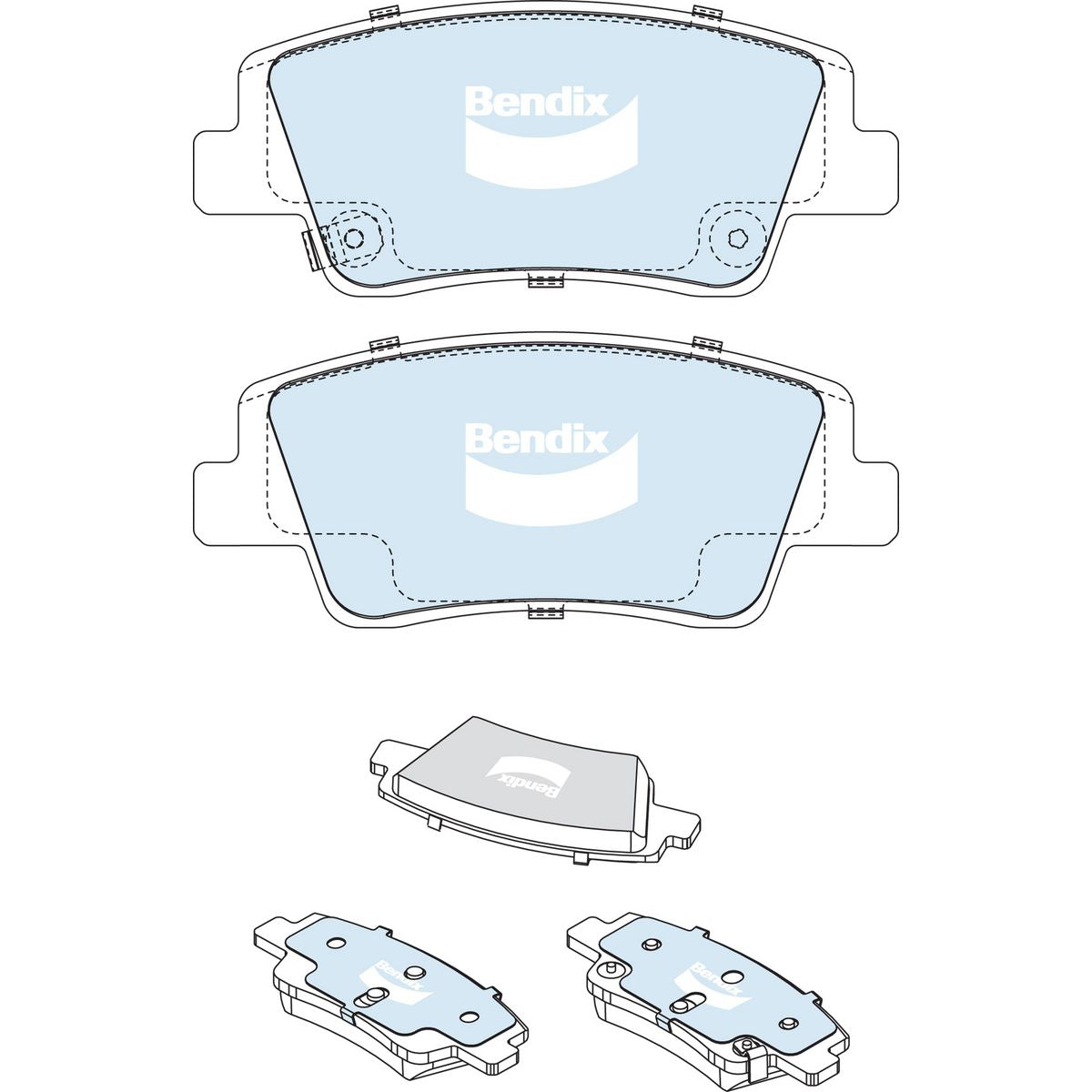 Bendix EV Brake Pad Set DB2651 EV