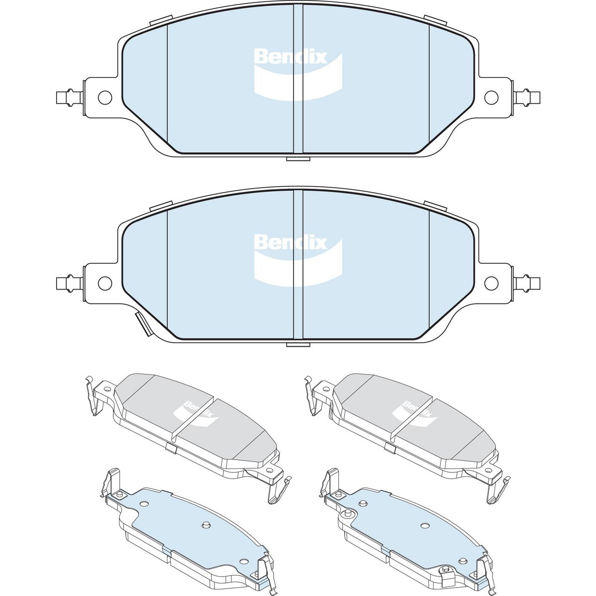 Bendix EV Brake Pad Set DB2732 EV