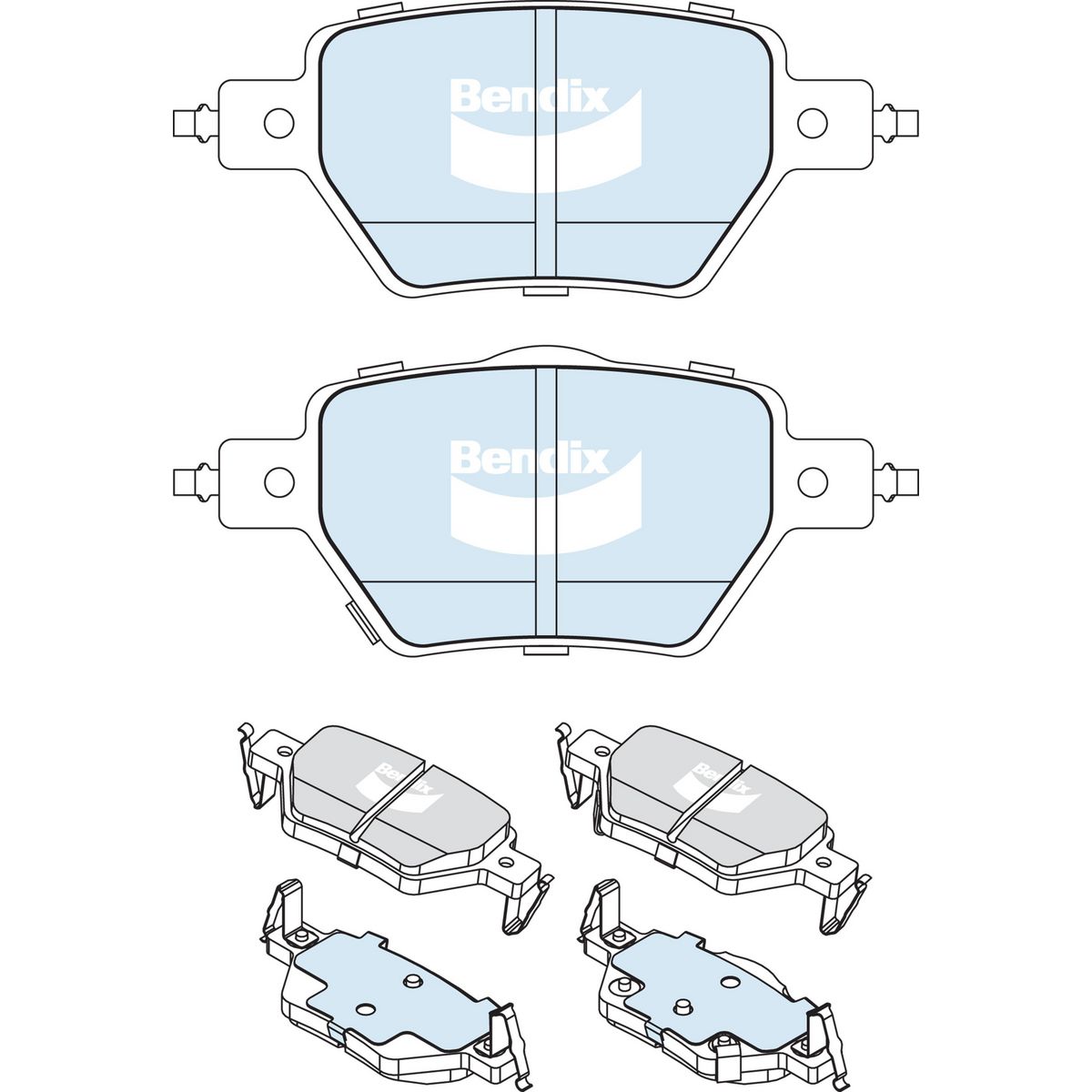 Bendix EV Brake Pad Set DB2733 EV
