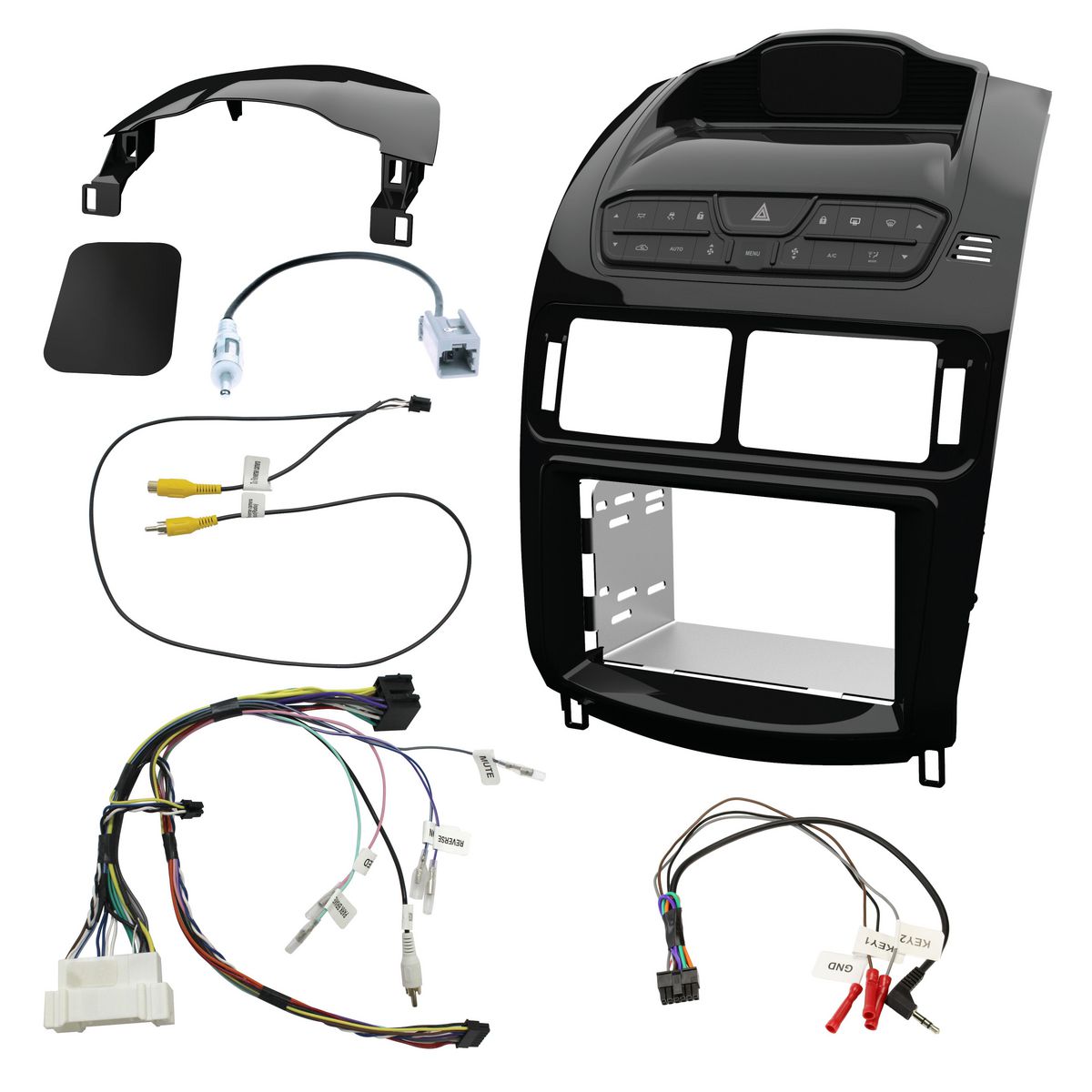 Aerpro Double Din Head Unit Installation Kit To Suit Ford Falcon FG (Piano Black) FP9650PK
