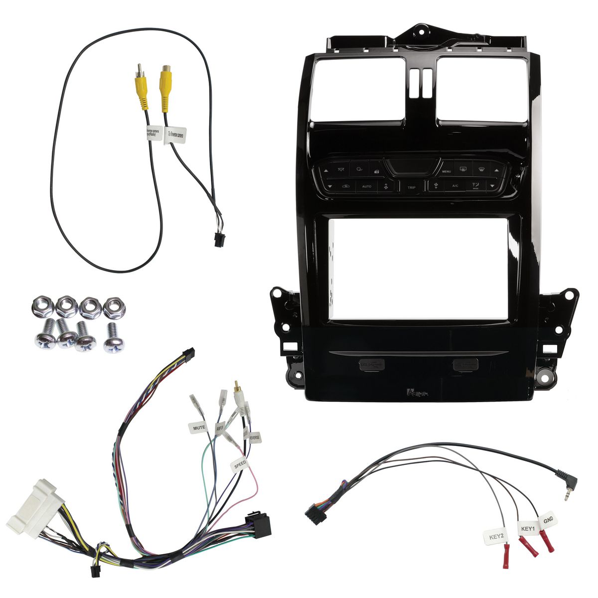 Aerpro Double Din Piano Black Install Kit To Suit Ford Falcon BA-BF & Territory SX-SY FP9750PB