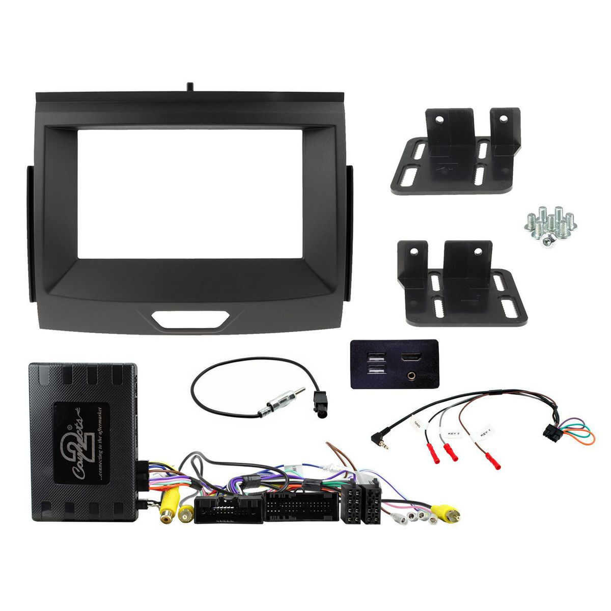 Aerpro Double Din Install Kit To Suit Ford Everest & Ranger Px2 & Px3 (8In Display Sync3 Systems) FP9129CT