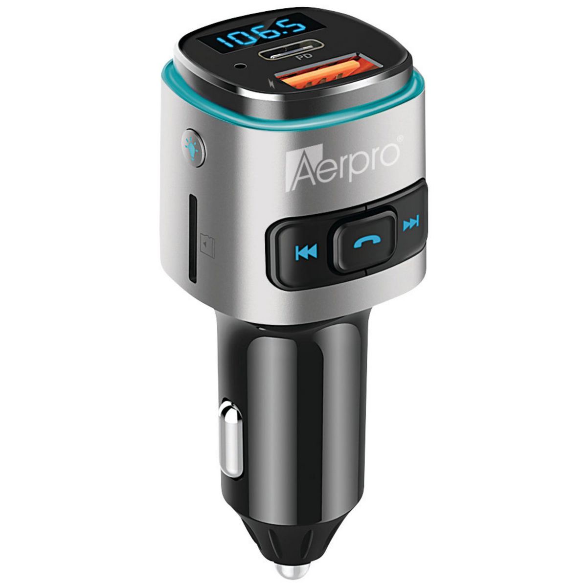 Aerpro Bluetooth FM Transmitter With PD 30W USB-C And Quick Charge 3.0 USB-A APBT215