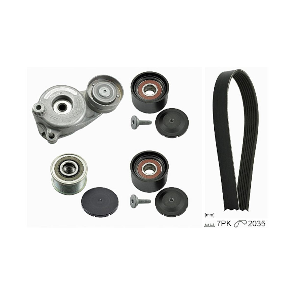 INA V-Ribbed Belt Set 529 0050 21