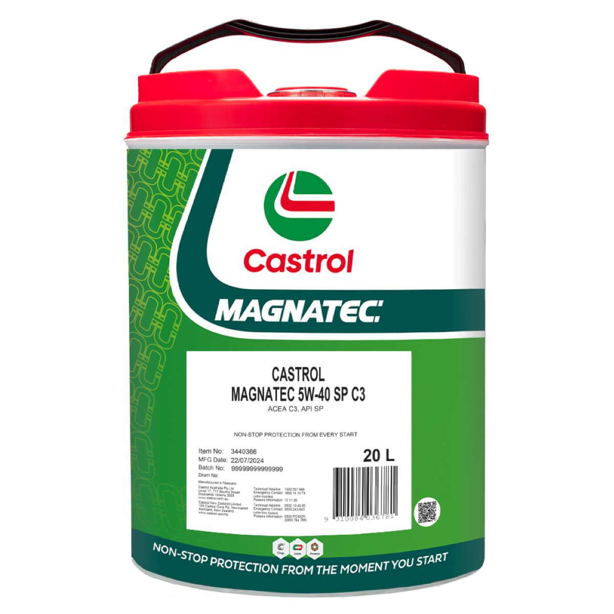 Castrol Magnatec 5W-40 SP C3 Engine Oil 20L 3440366