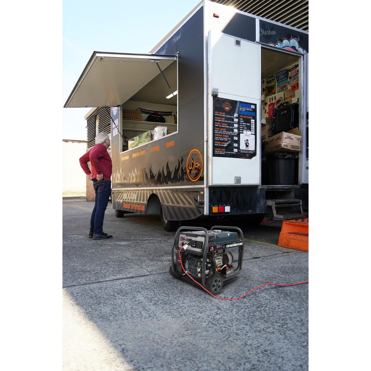 Welling & Crossley 3.75 kVA (3200W) Open Frame AVR Petrol Generator with E-Start WC-P3750