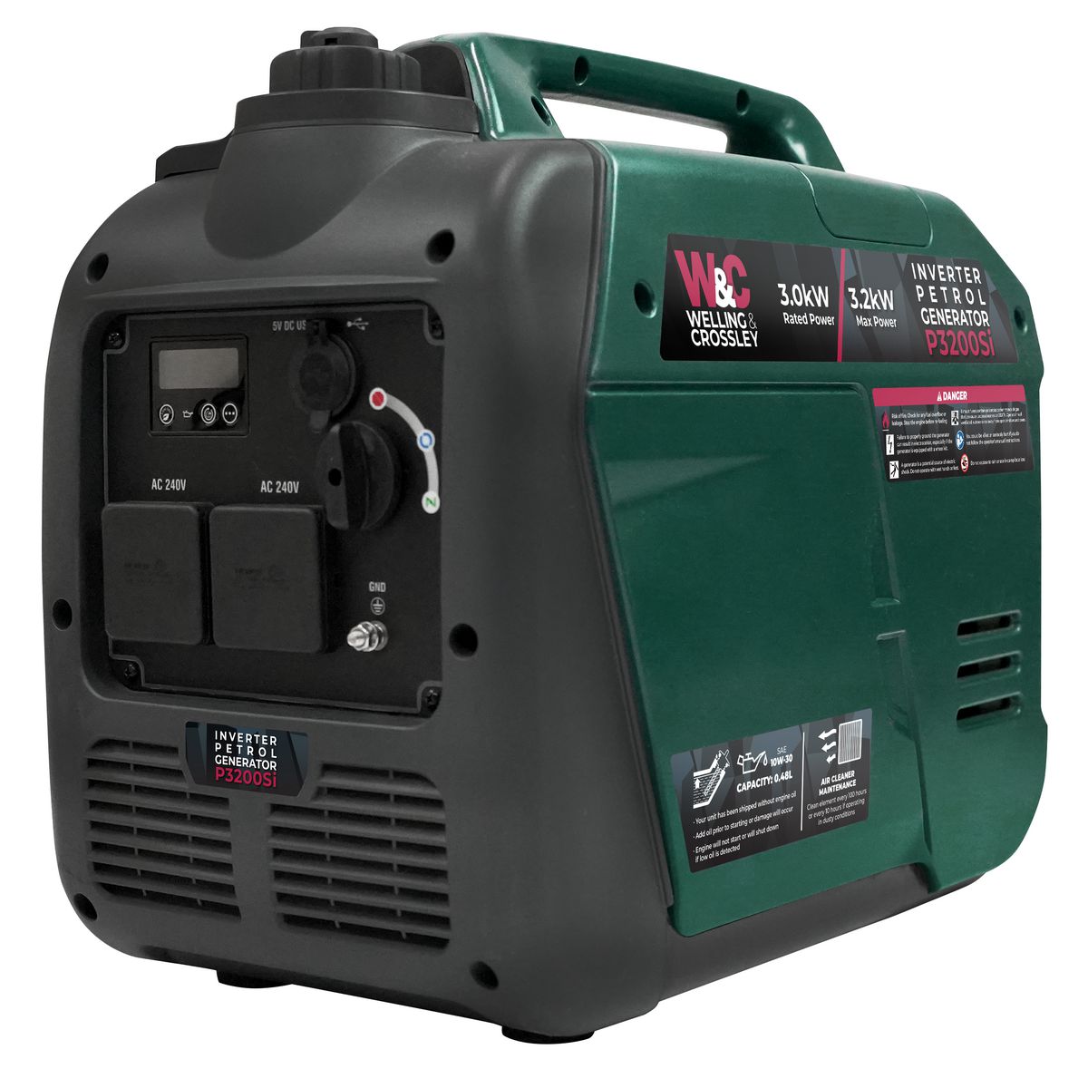 Welling & Crossley 3200W Smart Silent Inverter Petrol Generator WC-P3200SI