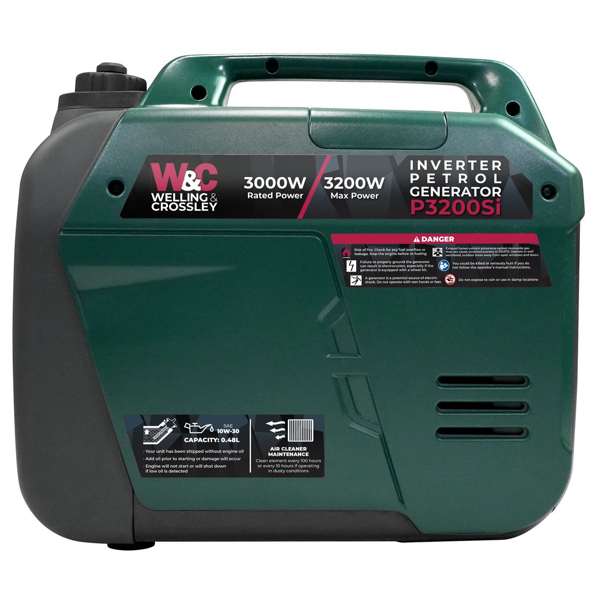 Welling & Crossley 3200W Smart Silent Inverter Petrol Generator WC-P3200SI