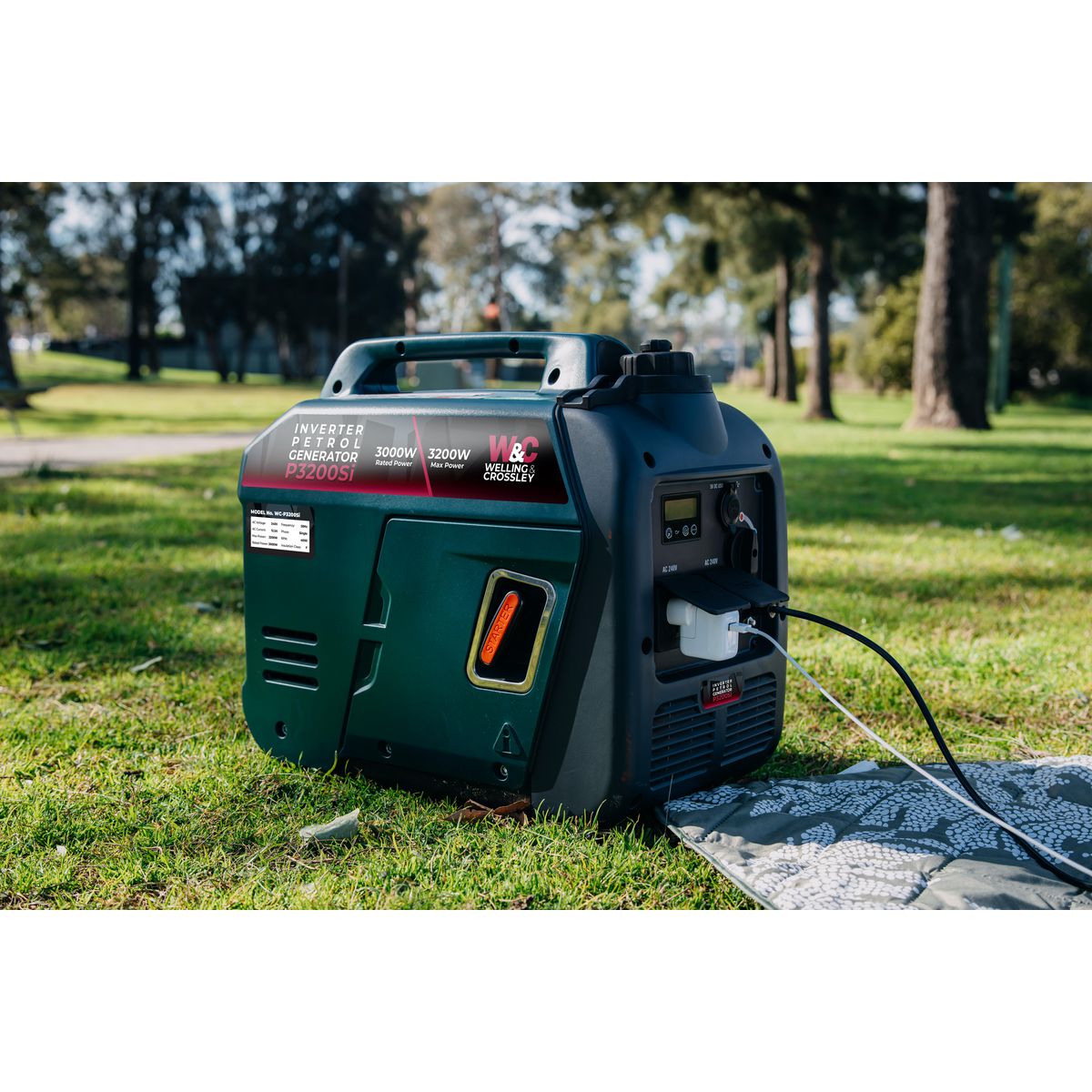 Welling & Crossley 3200W Smart Silent Inverter Petrol Generator WC-P3200SI