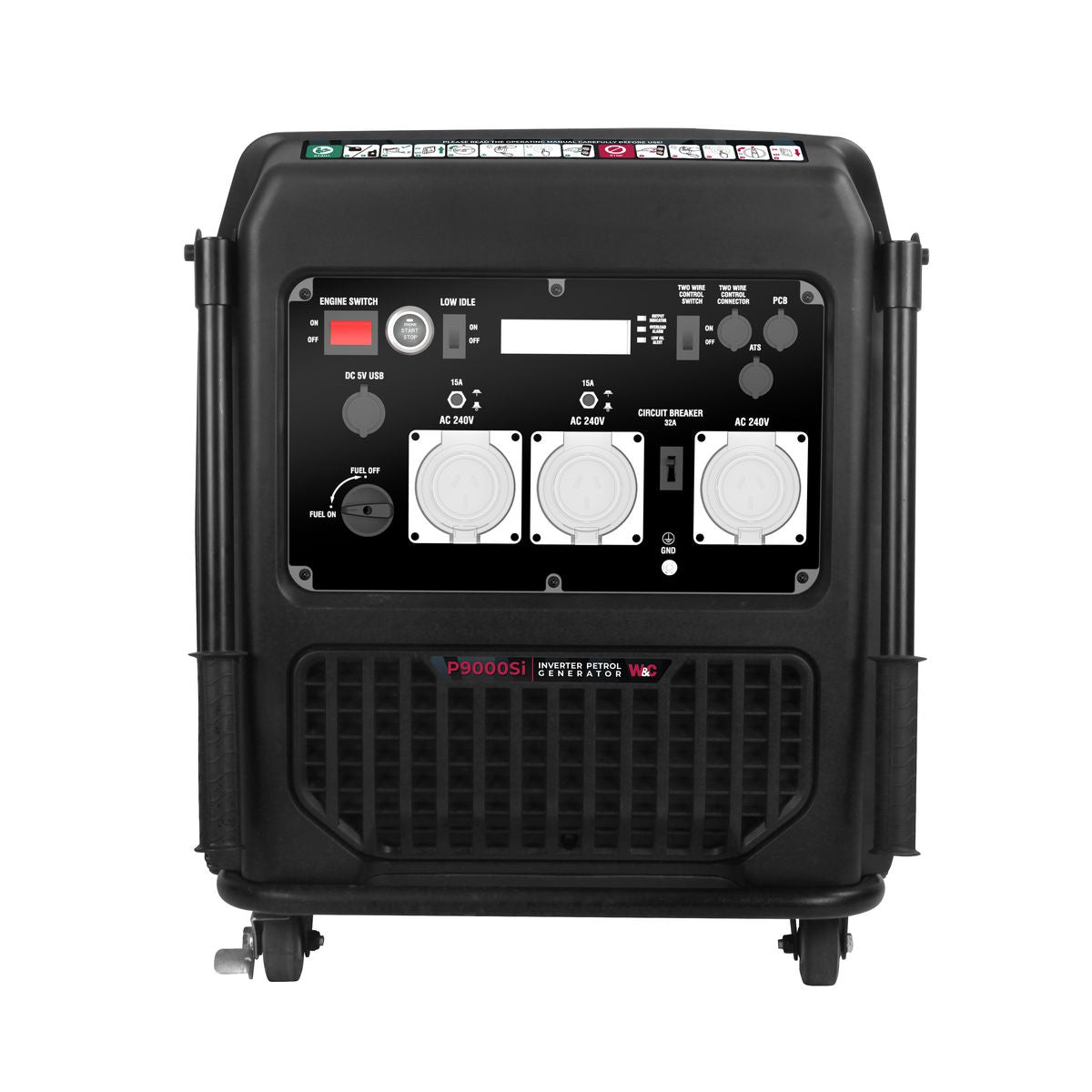 Welling & Crossley 9000W Smart Silent Inverter Petrol Generator with E-Start WC-P9000SI