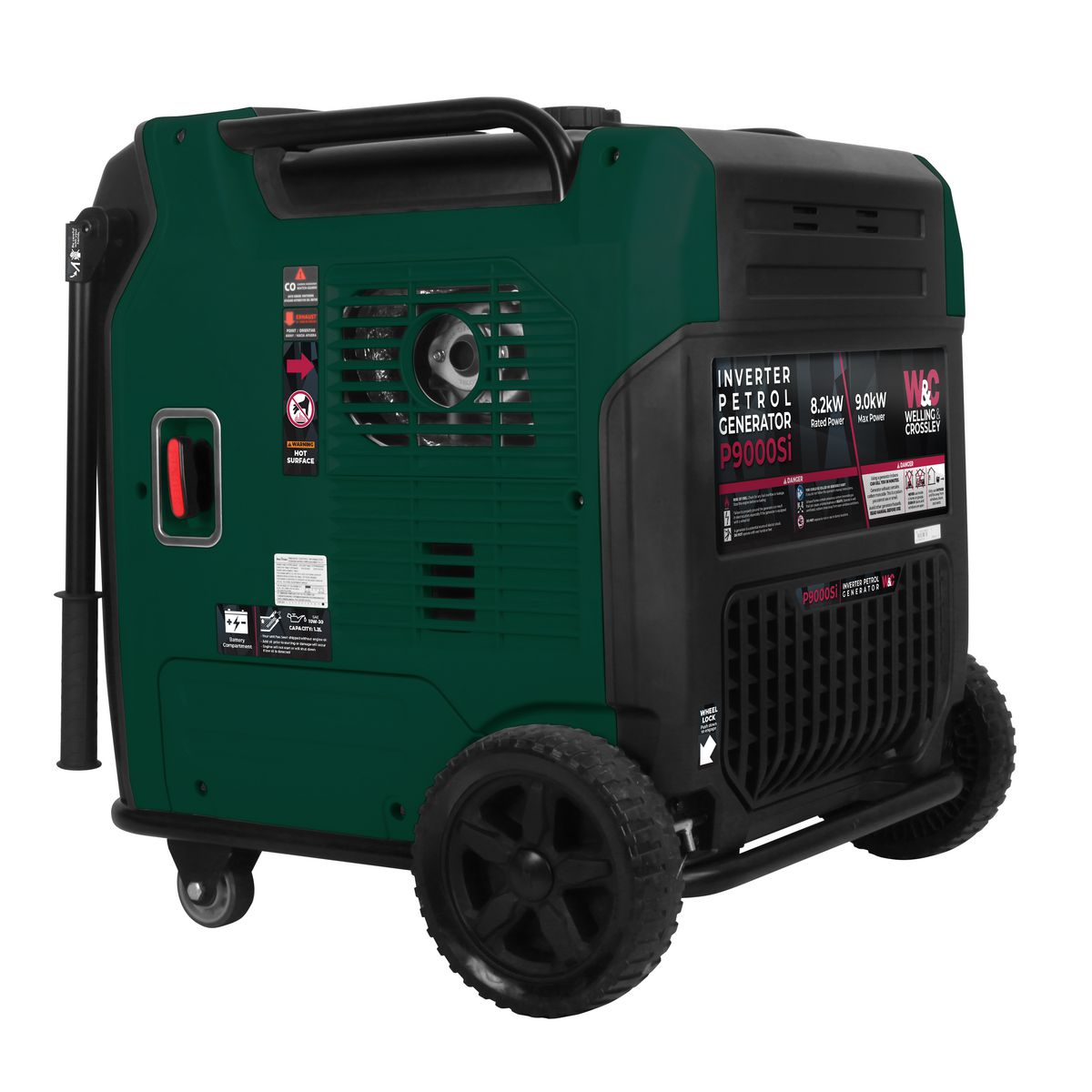 Welling & Crossley 9000W Smart Silent Inverter Petrol Generator with E-Start WC-P9000SI