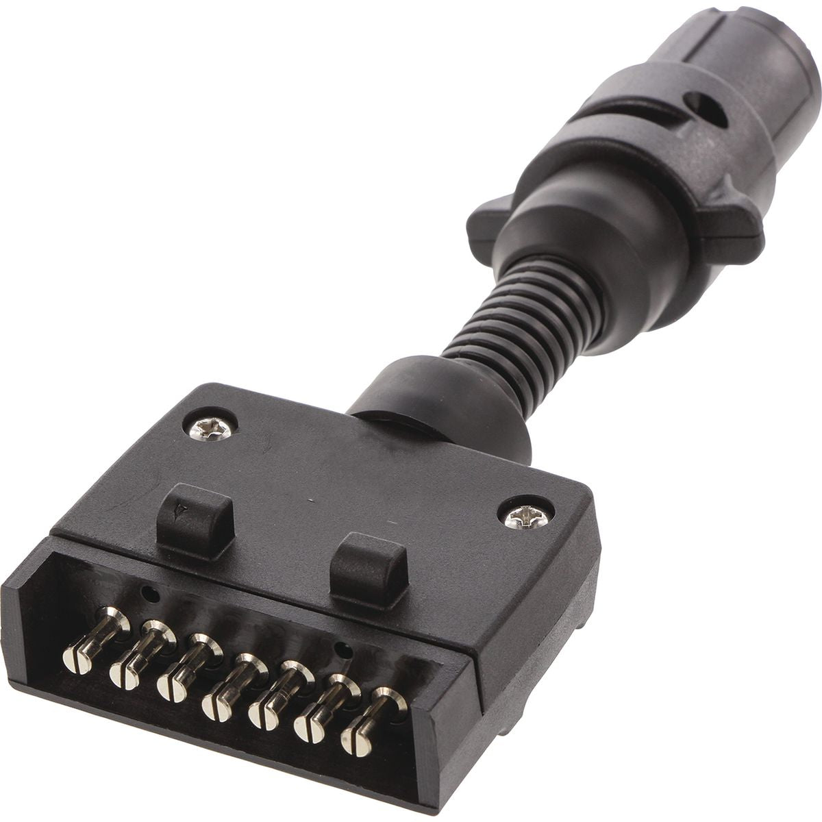 OEX Trailer Adaptor 7 Pin Flat (Car) To 7 Pin Small Round (Trailer) ACX8010