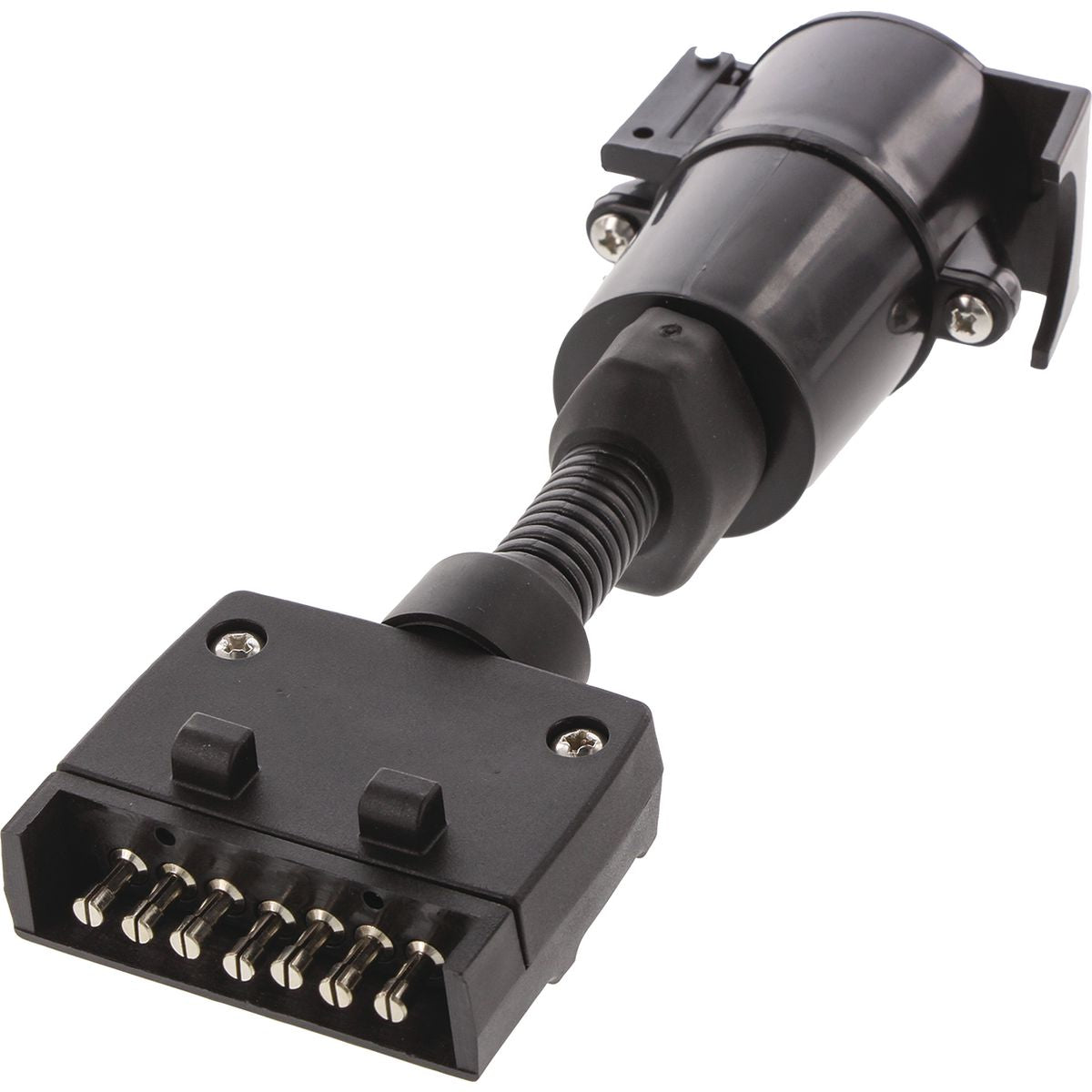 OEX Trailer Adaptor 7 Pin Flat (Car) To 7 Pin Large Round (Trailer) ACX8011