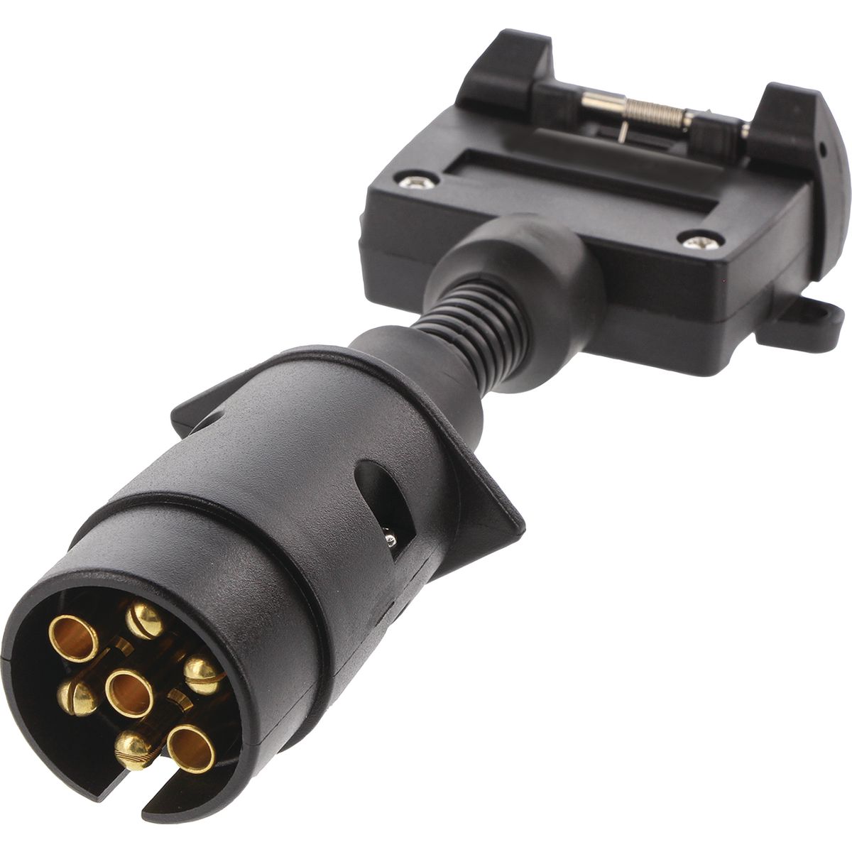OEX Trailer Adaptor 7 Pin Large Round (Car) To 7 Pin Flat (Trailer) ACX8012