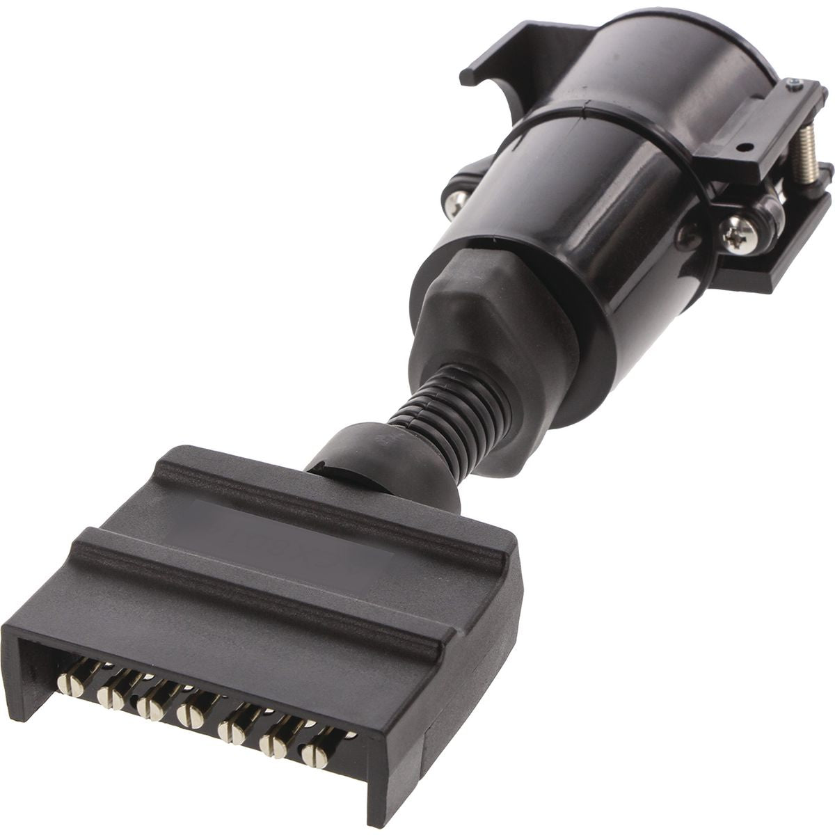 OEX Trailer Adaptor 7 Pin Flat (Car) To 5 Pin Large Round (Trailer) ACX8014