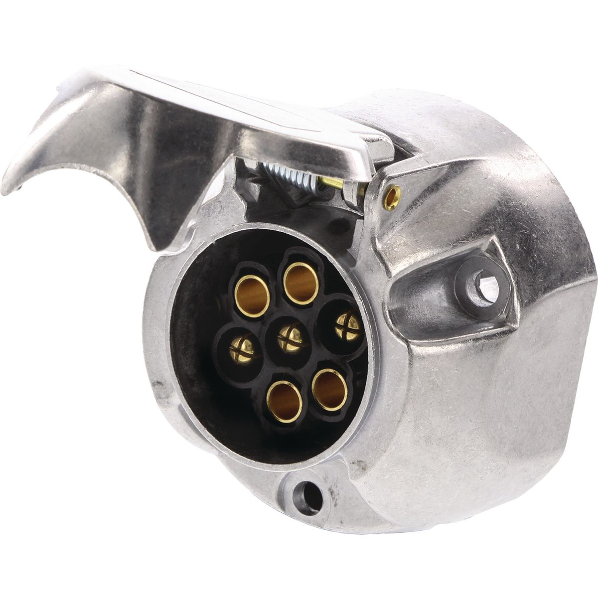 OEX 7 Pin Large Round Trailer Socket - Metal ACX8020