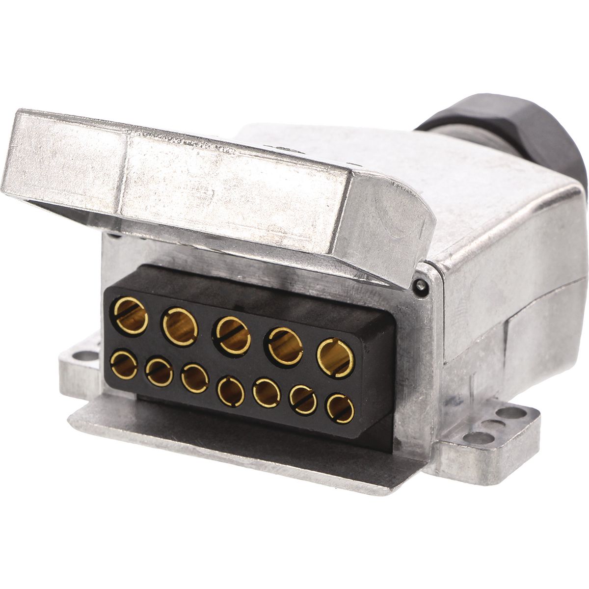 OEX 12 Pin Flat Trailer Socket - Metal ACX8024