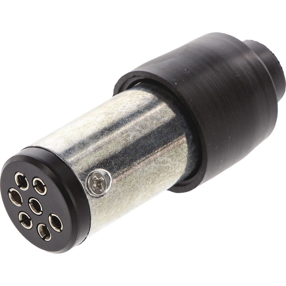 OEX 7 Pin Small Round Trailer Plug - Metal ACX8025