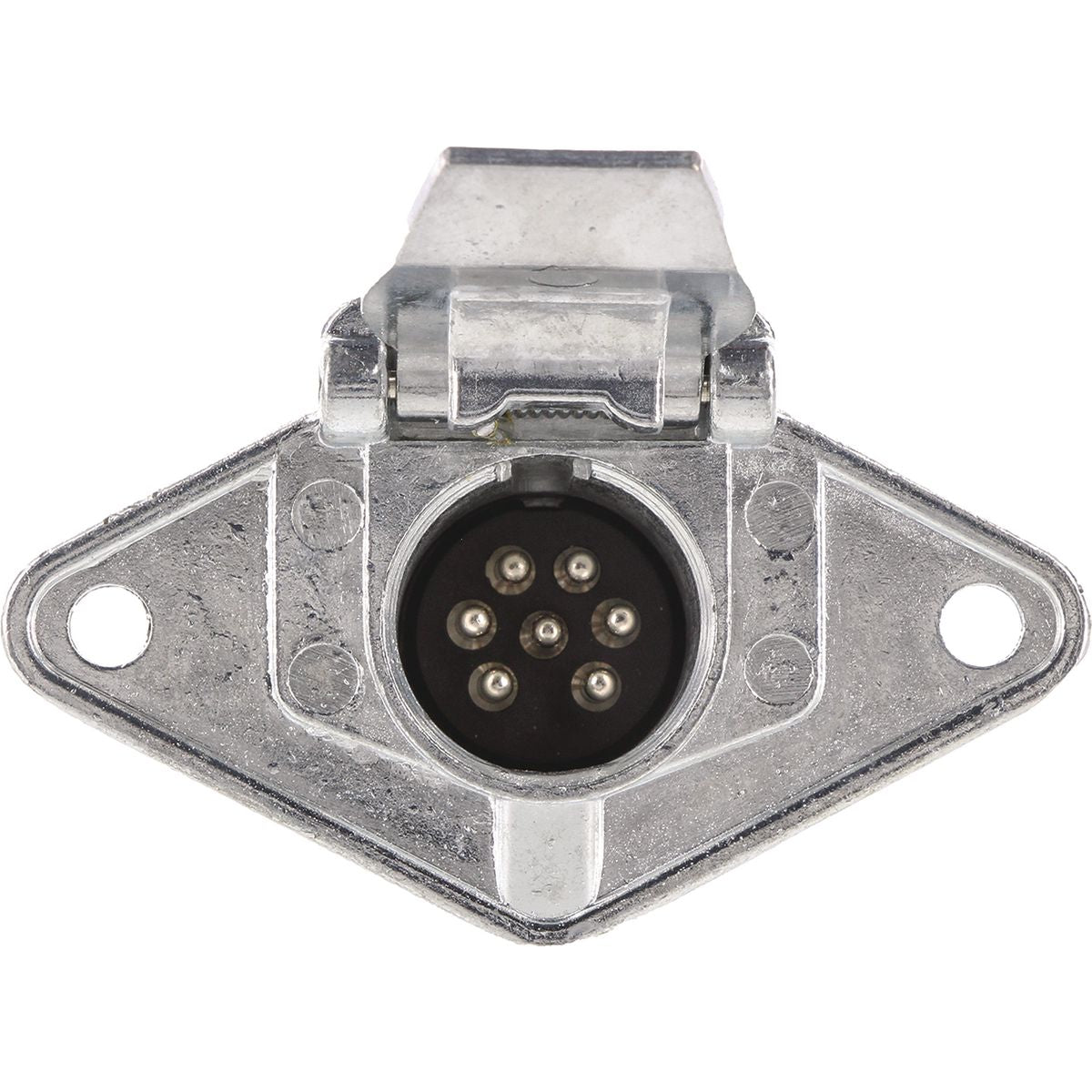 OEX 7 Pin Small Round Trailer Socket - Metal ACX8026