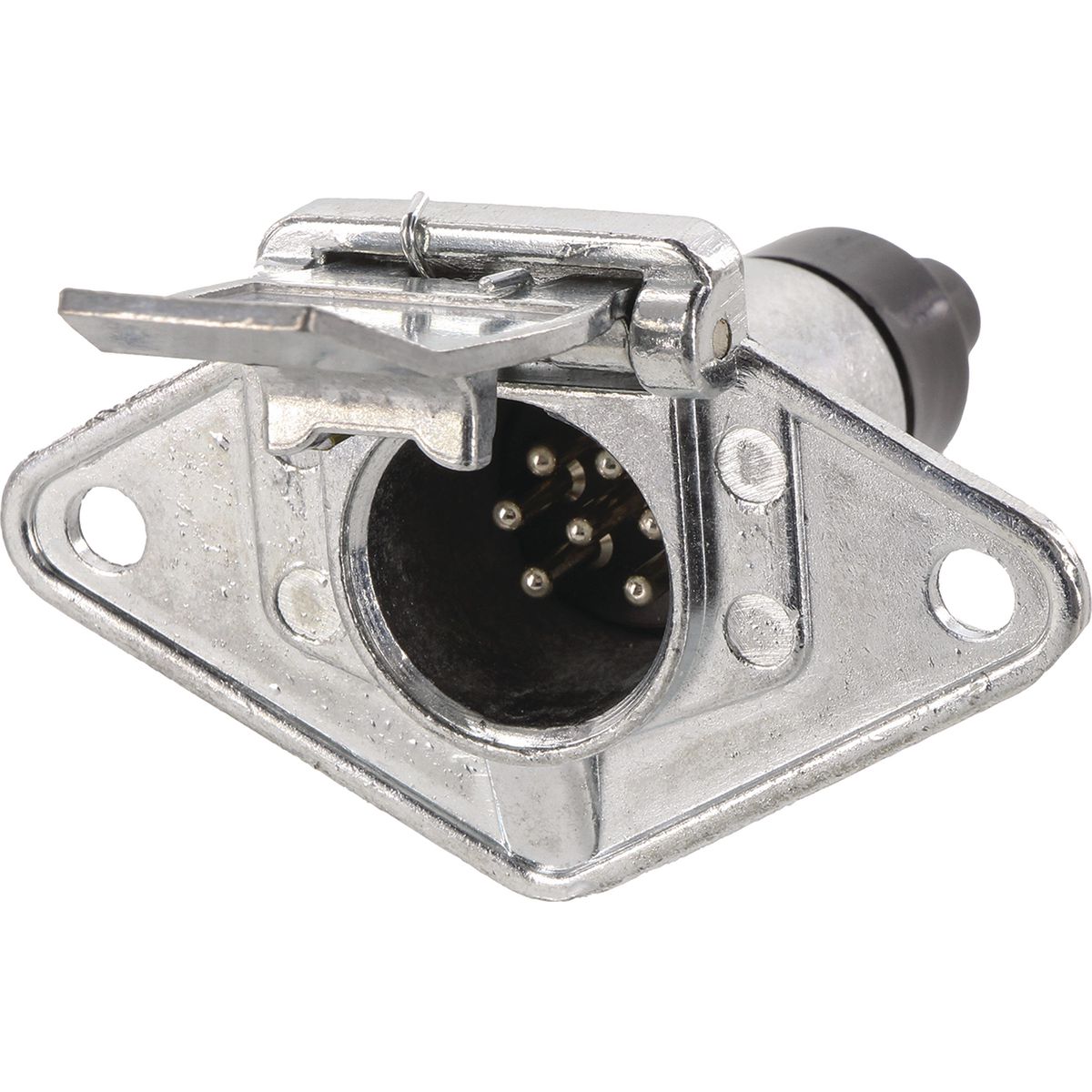 OEX 7 Pin Small Round Trailer Socket - Metal ACX8026