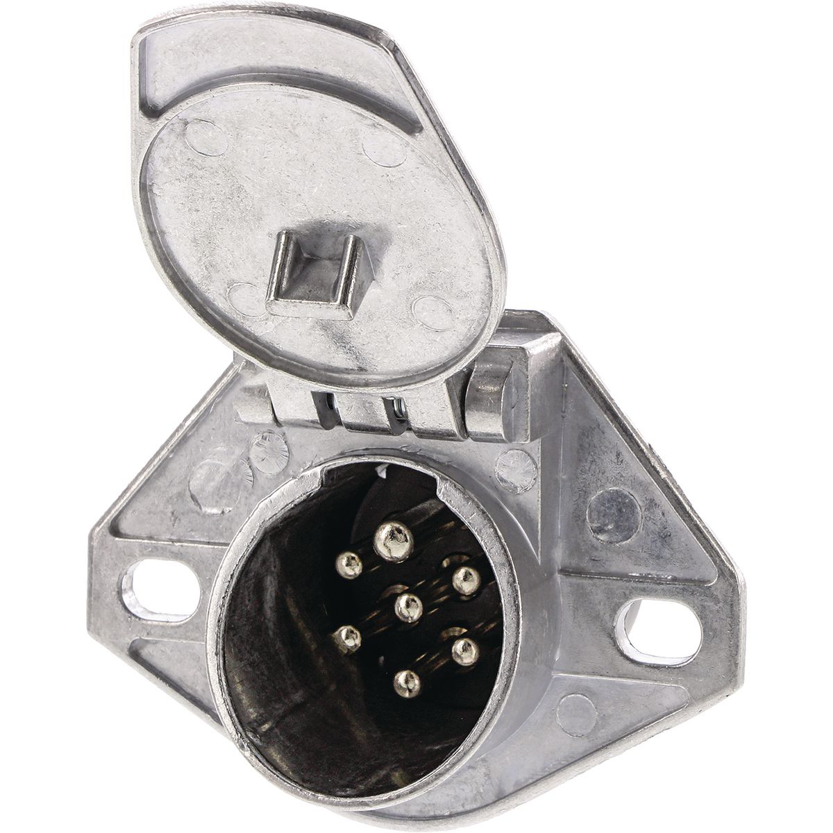 OEX 7 Pin Heavy Duty Large Round Trailer Socket - Metal ACX8028