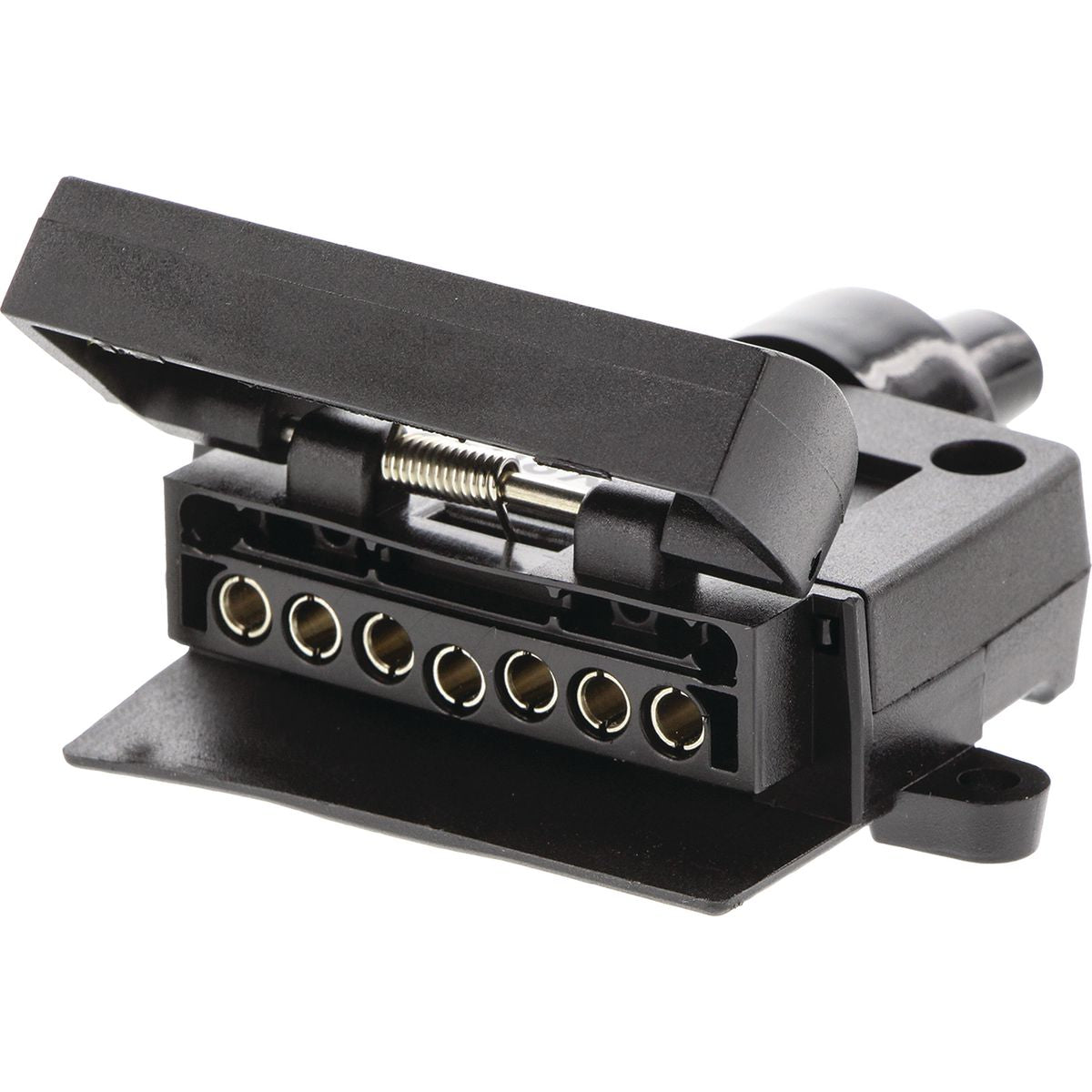 OEX 7 Pin Flat Trailer Socket - Plastic ACX8032